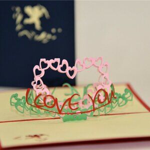 Handmade 3D Pop Up Love Cupid Propose Marriage Valentine's Anniversary Day Card